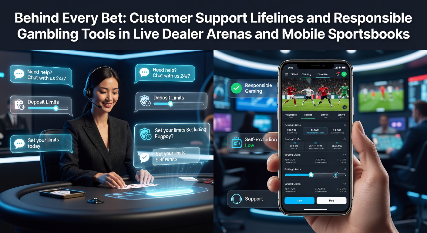 Live dealer table with customer support chat interface overlay, highlighting real-time assistance during high-stakes games