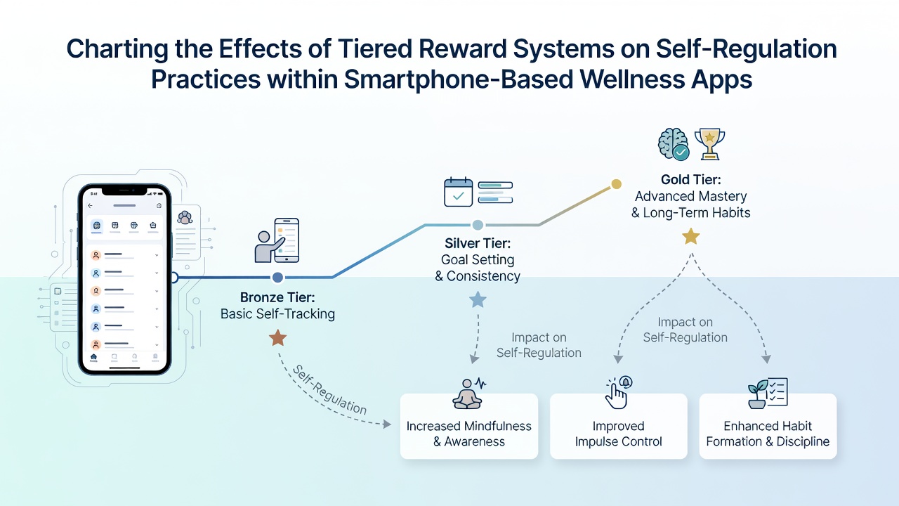 Data visualization comparing user self-regulation adherence across reward tiers