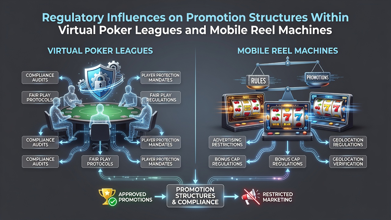 Regulatory documents and mobile devices displaying poker and reel machine interfaces side by side