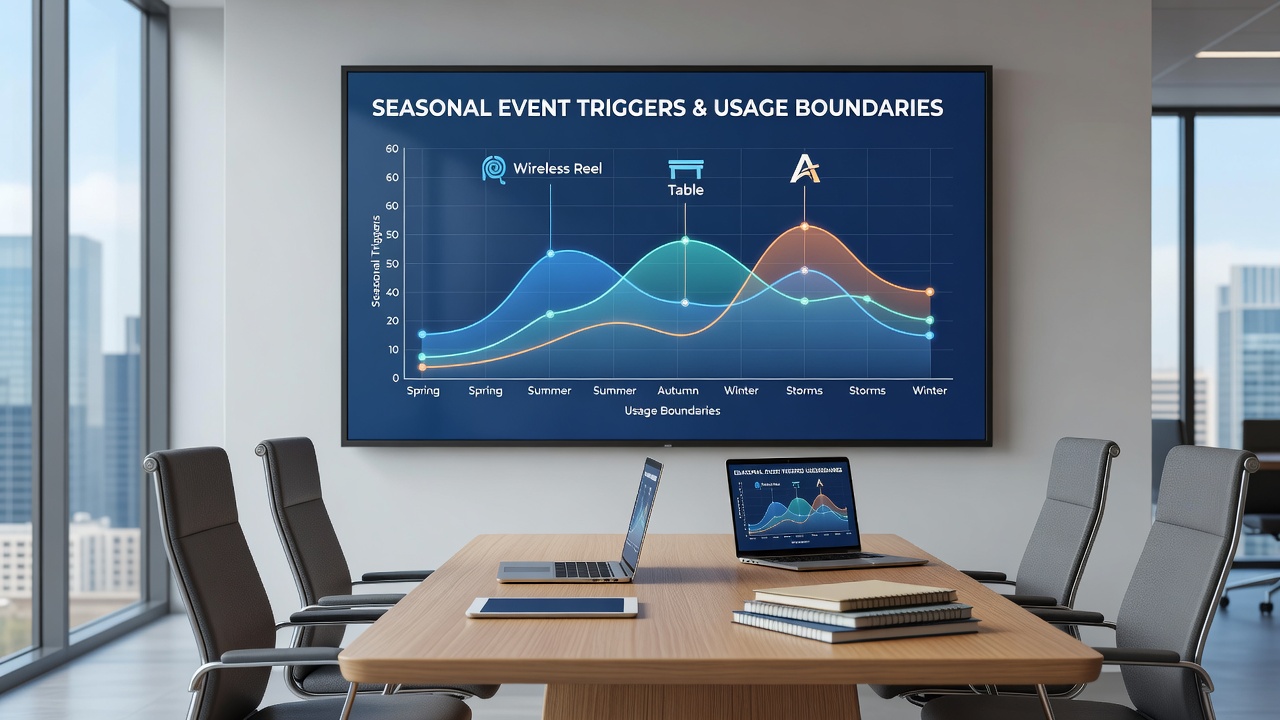 Athletic wagering dashboard showing seasonal match schedule aligned with active usage boundary settings