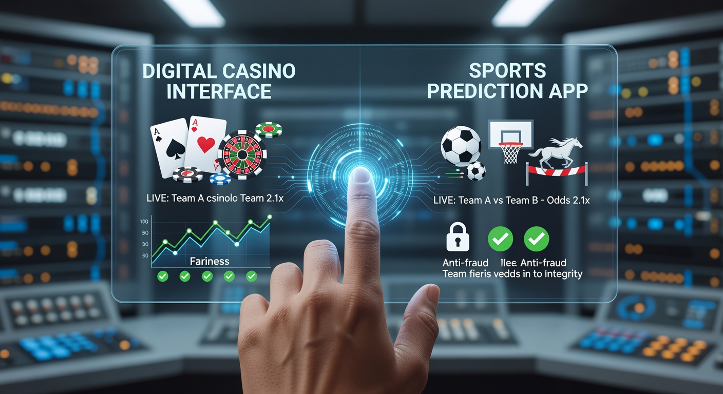 Biometric authentication interface on a digital casino platform showing facial recognition scan